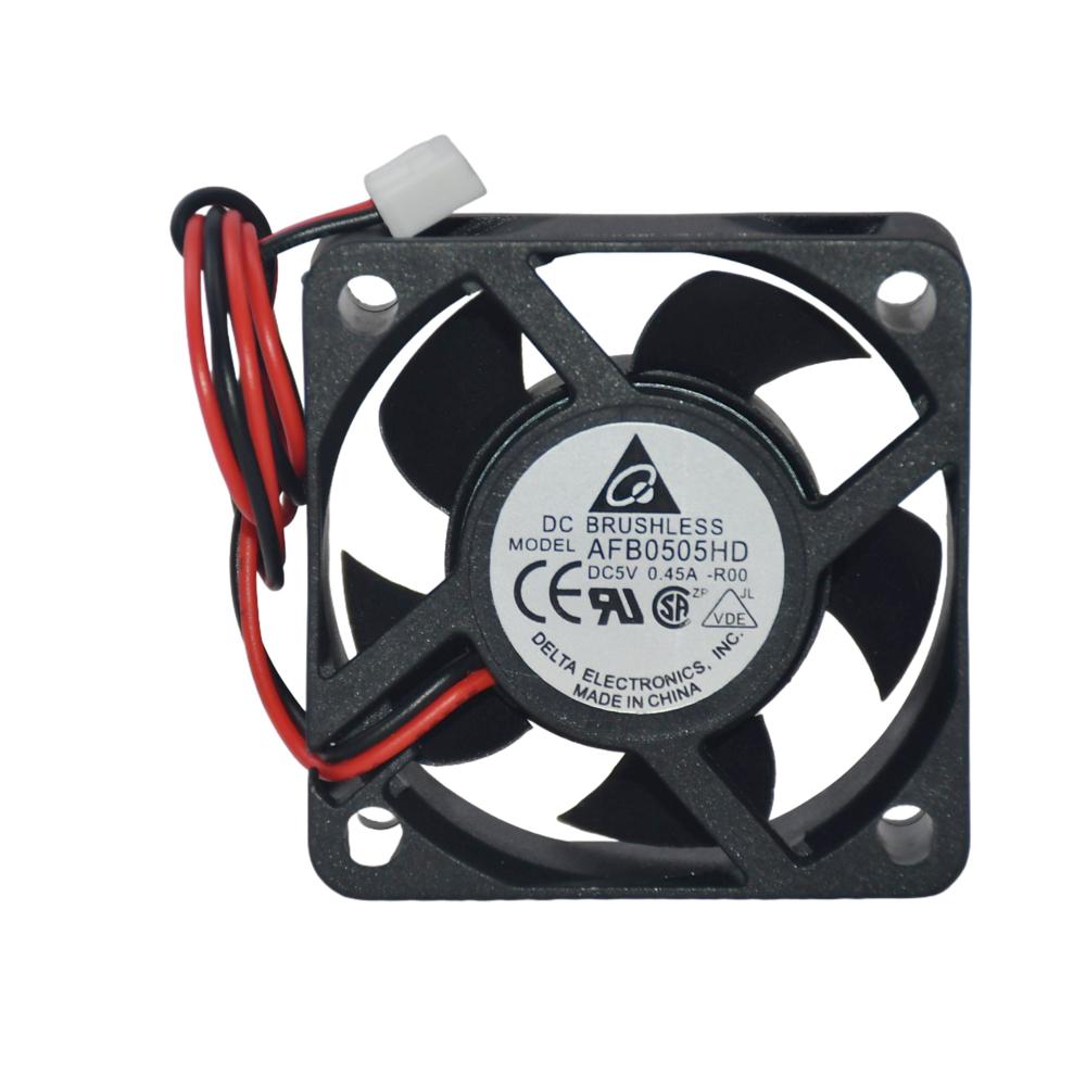 DELTA AFB0505HD 5V 0.45A 5020mm Electric Inverter Fan Plastic Blade Ball Bearing Industrial Fans 