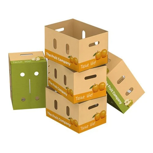 Fruit And Vegetable Packaging Boxes - Color: Brown