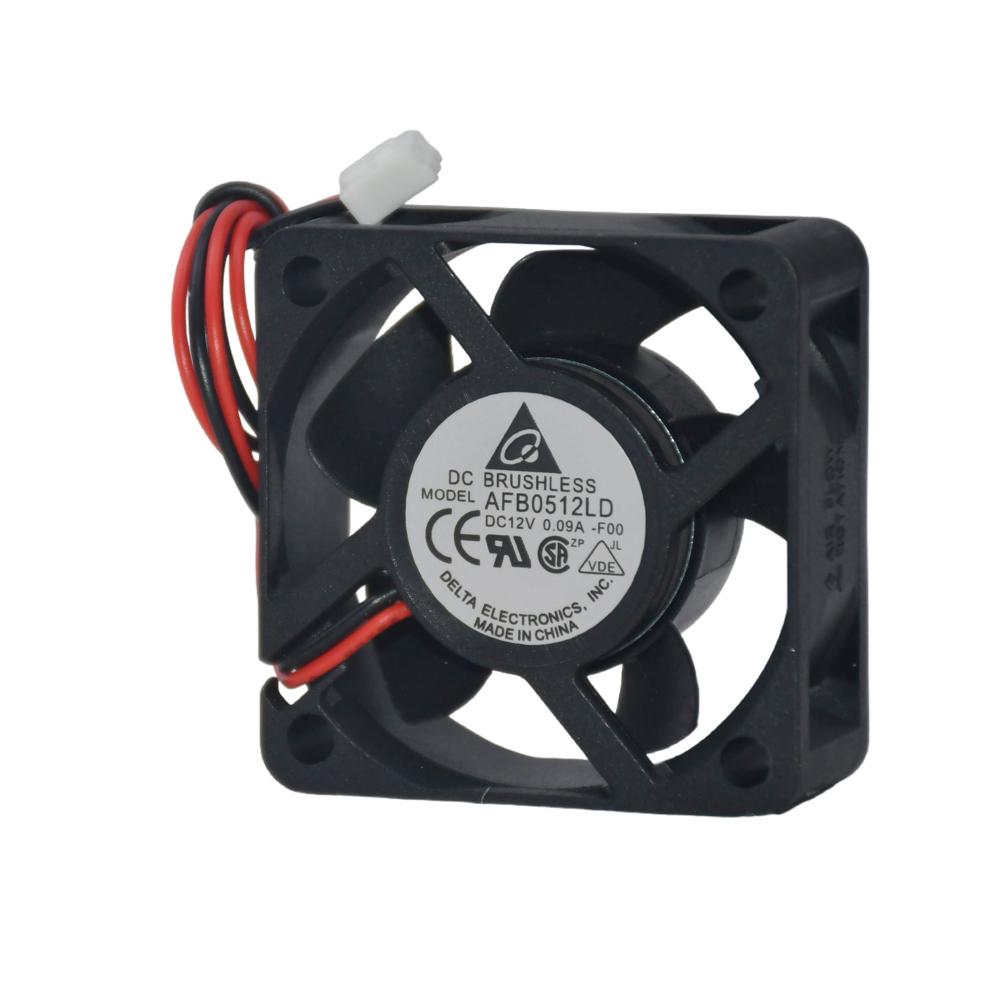 Delta AFB0512LD 5020mm Cooling Fan 12V 0.09A Electric Ball Bearing Plastic Blade Industrial Inverter Fan 