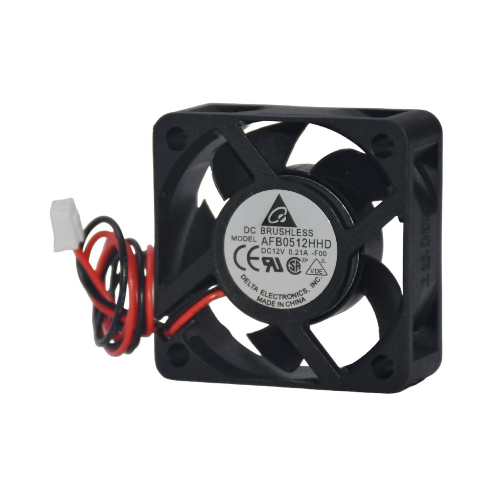 Delta AFB0512HHD 12V 0.21A 5020mm Ball Electric 3000rpm Speed Plastic Blade Industrial Inverter Fan