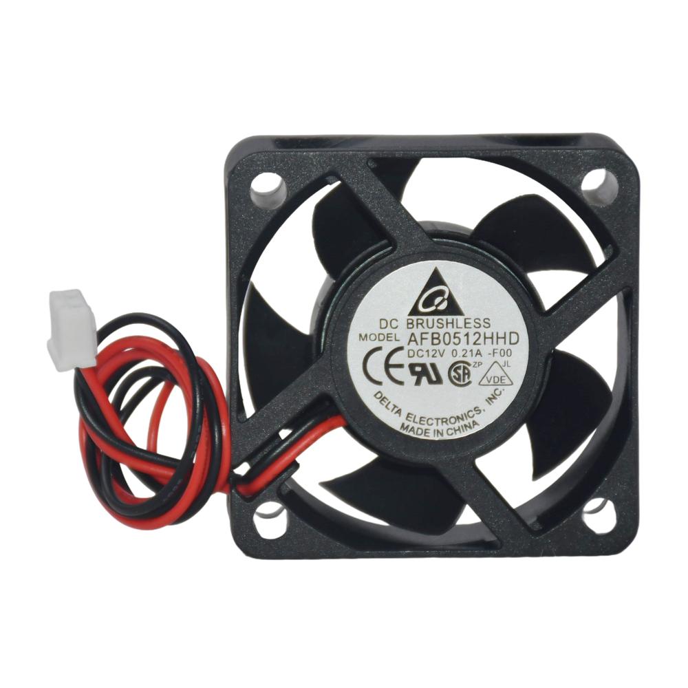 Delta AFB0512HHD 12V 0.21A 5020mm Ball Electric 3000rpm Speed Plastic Blade Industrial Inverter Fan