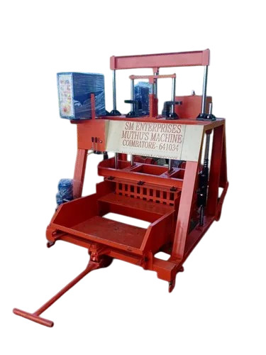 Hollow Block Making Machine - Color: Red