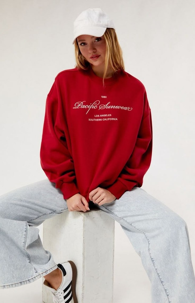 Red Printed Casual Sweatshirt - Color: Different Available