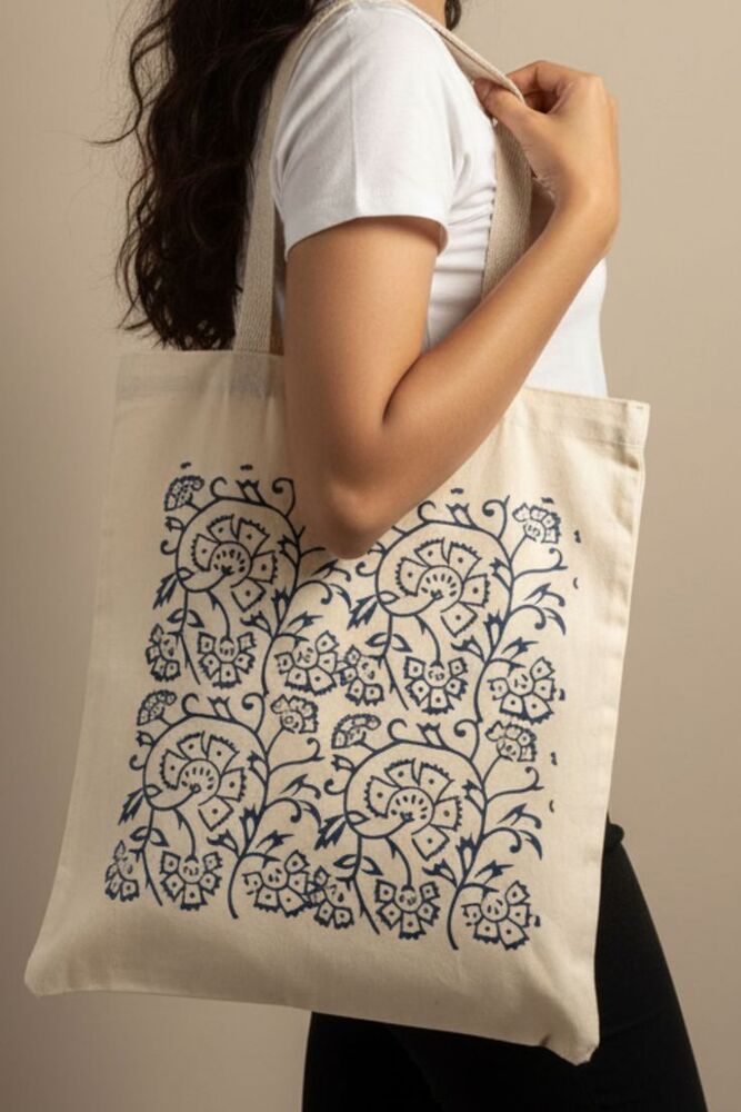 Designer Printed Tote Bag - Color: Different Available