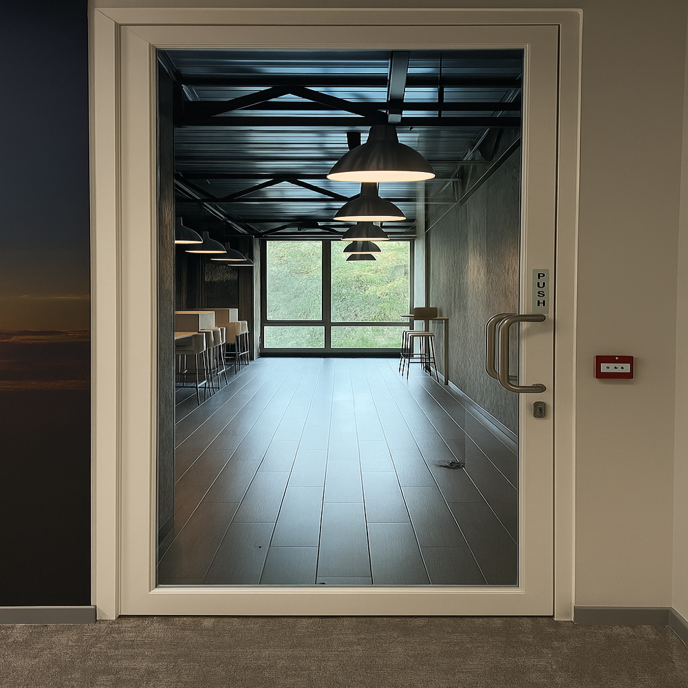 Fire Rated Glass Glazed Doors