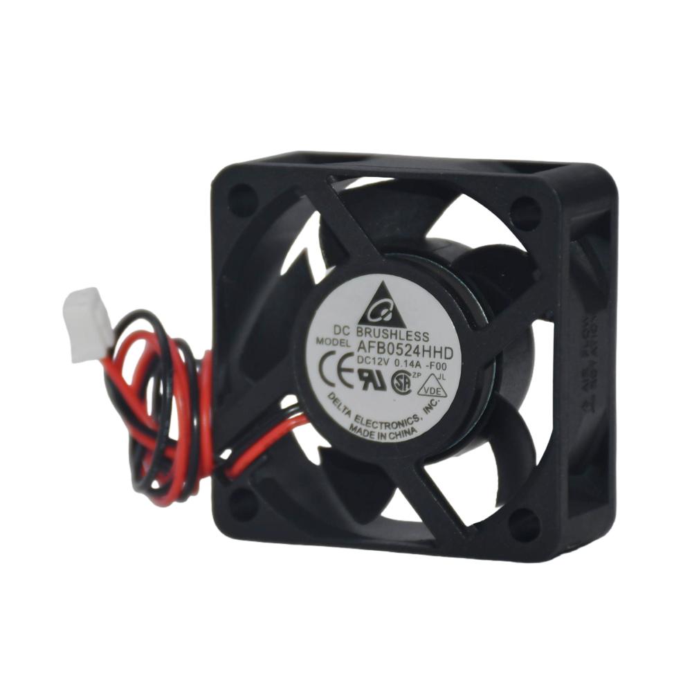 Delta AFB0524HHD 24V 0.14A 5020mm 3000rpm Speed Ball Bearing Industrial Plastic Cooling Fan