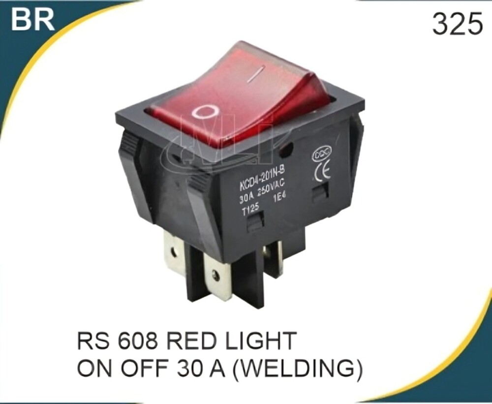 Rocker switch 4 pin illuminated 30 amp