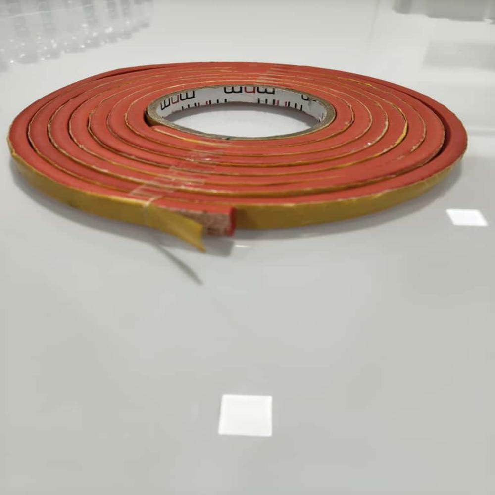 S/A Silicone Fire Proof Foam Gasket - Color: Red