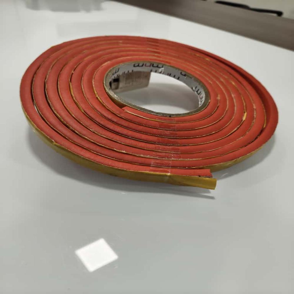 S/a Silicone Fire Proof Foam Gasket - Color: Red