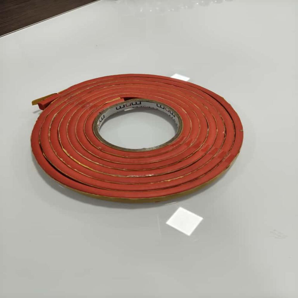 S/a Silicone Fire Proof Foam Gasket - Color: Red