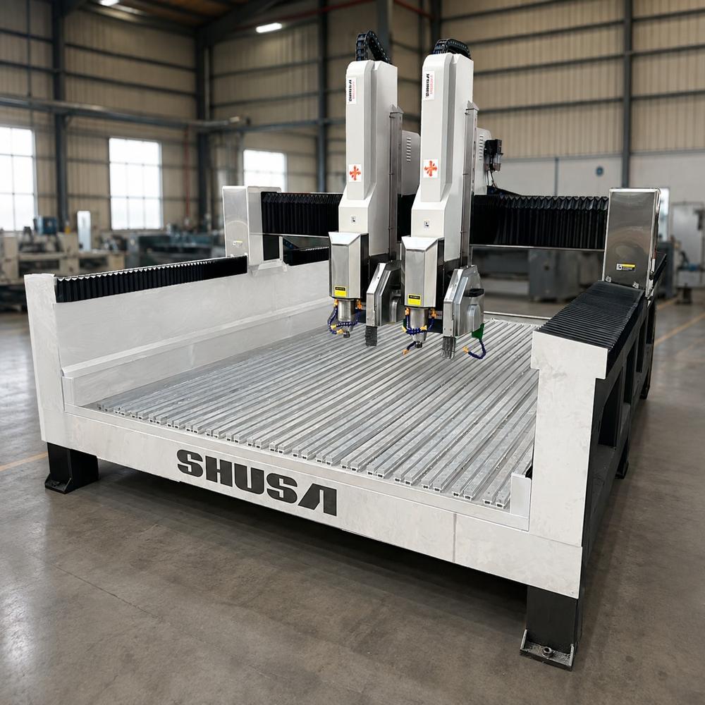 Cnc Stone Profiling & Carving Machine Sm2536 S2B2 - Color: White