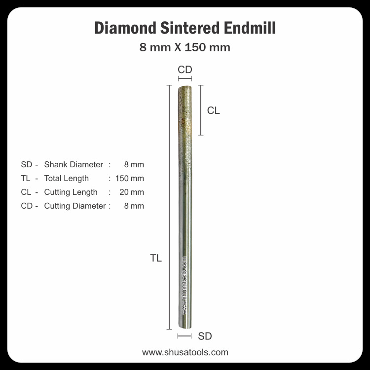 Diamond Sintered End Mill