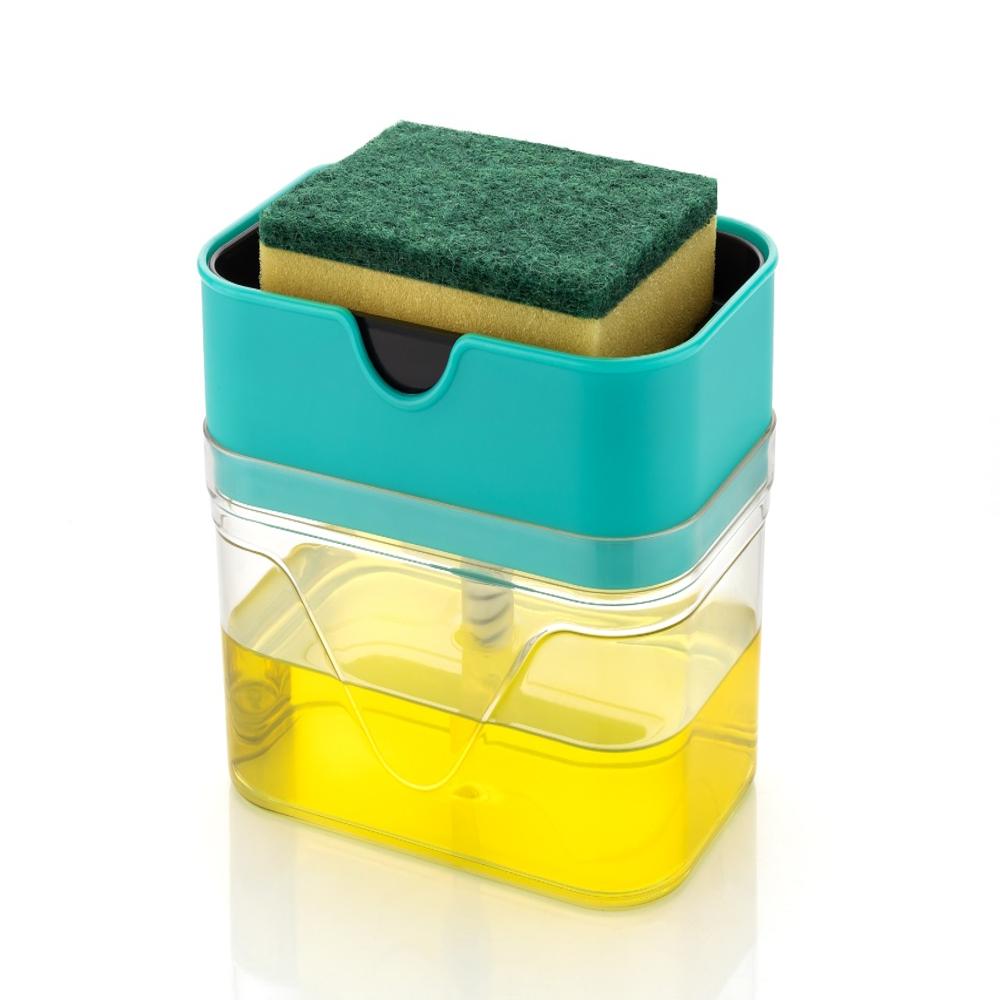 2 in 1 Sponge Holder Liquid Soap Dispenser