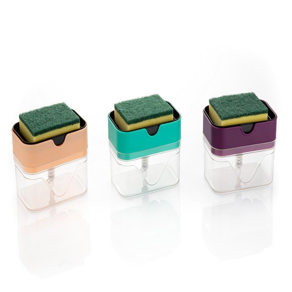 2 in 1 Sponge Holder Liquid Soap Dispenser