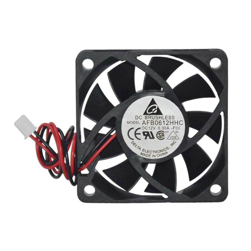 Delta AFB0612HHC 12V 0.30A 6015mm Plastic Chassis with Ball Bearing 3000rpm Speed Cooling Fan 