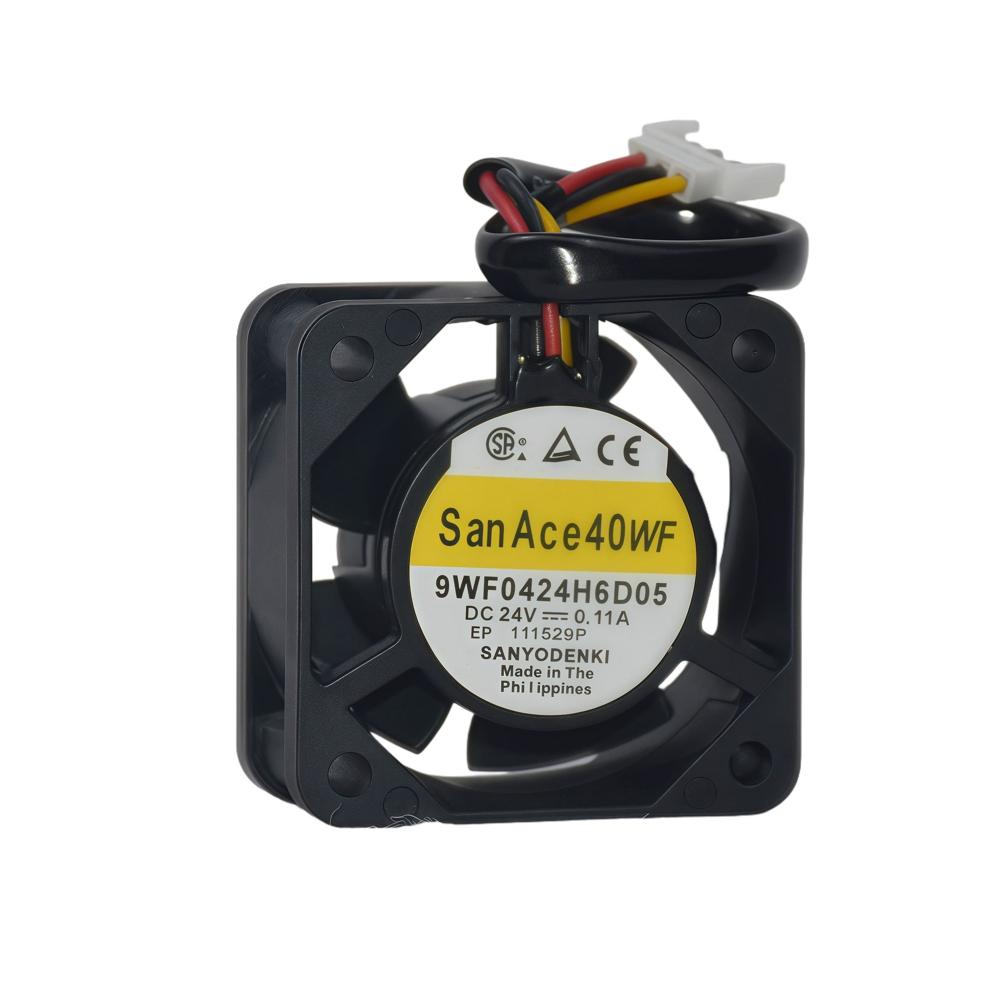SANACE 9WF0424H6D05 24V 0.11A 4010mm Ball Bearing Plastic Blade Fan Industrial Inverter Cooling Fan