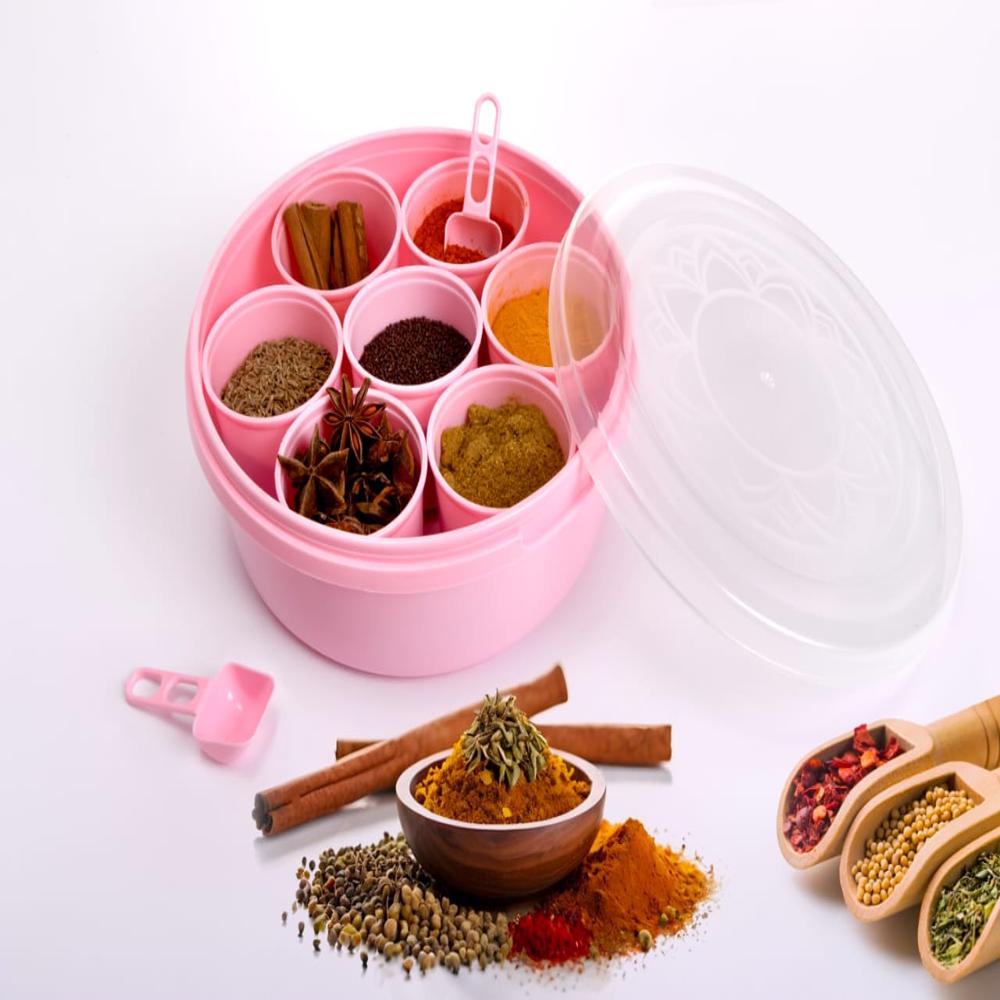 Multipurpose Container Masala Box Spice Box Round