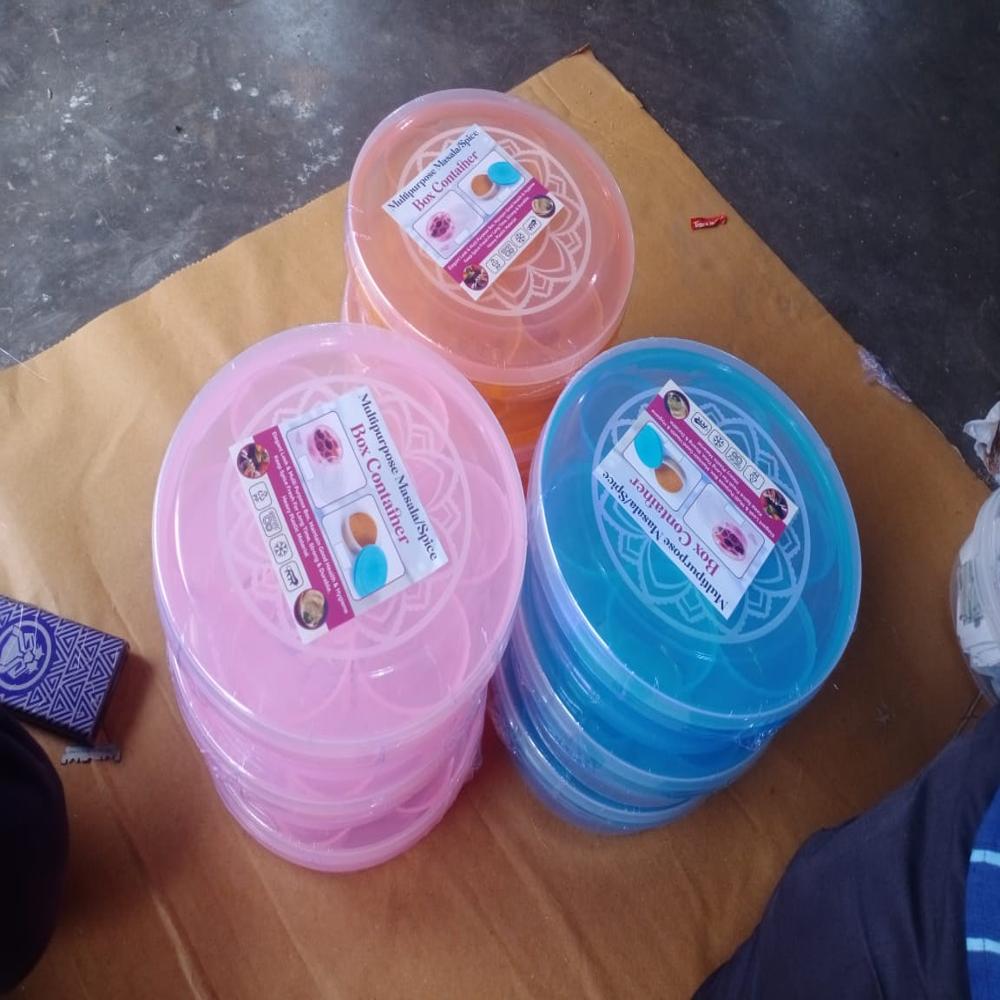 Multipurpose Container Masala Box Spice Box Round