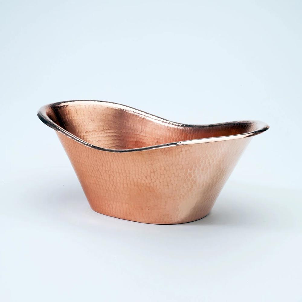 New Shape Ice Bar Bucket Wine Bottle Chiller Copper Metal Hammered Champagne Bucket - Color: Green