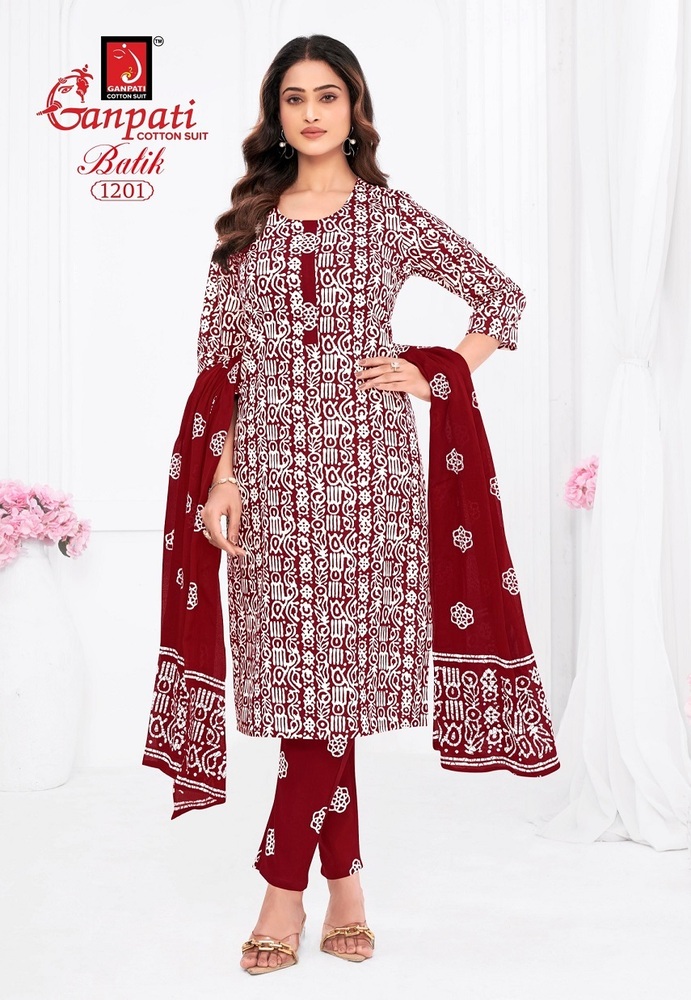Ganpati Batik Pant Vol-12 Dress Material