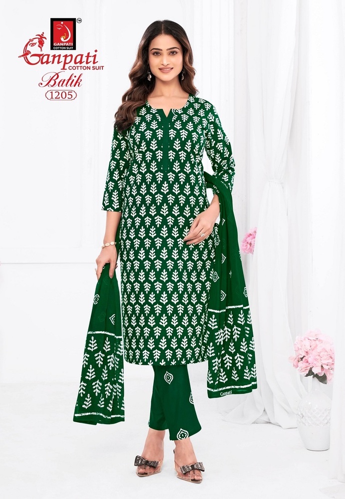Ganpati Batik Pant Vol-12 Dress Material