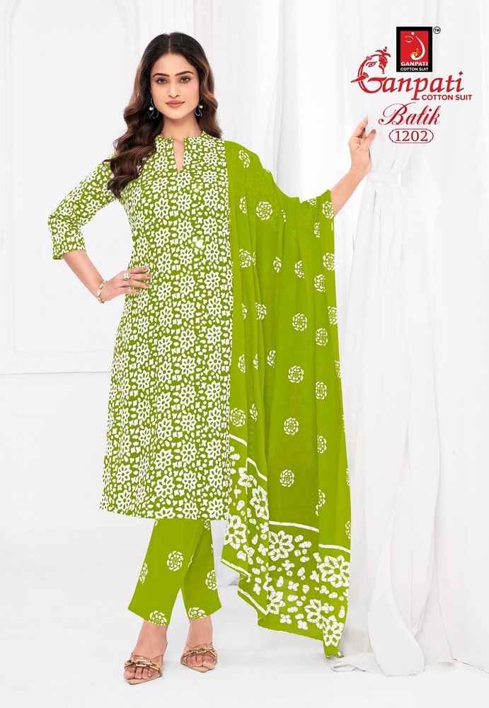 Ganpati Batik Pant Vol-12 Dress Material
