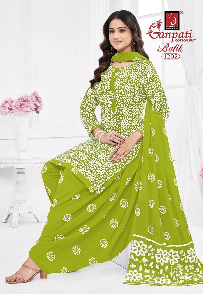 Ganpati Batik Patiyala Vol-12 Dress Material