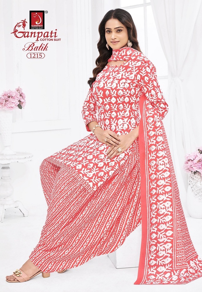 Ganpati Batik Patiyala Vol-12 Dress Material