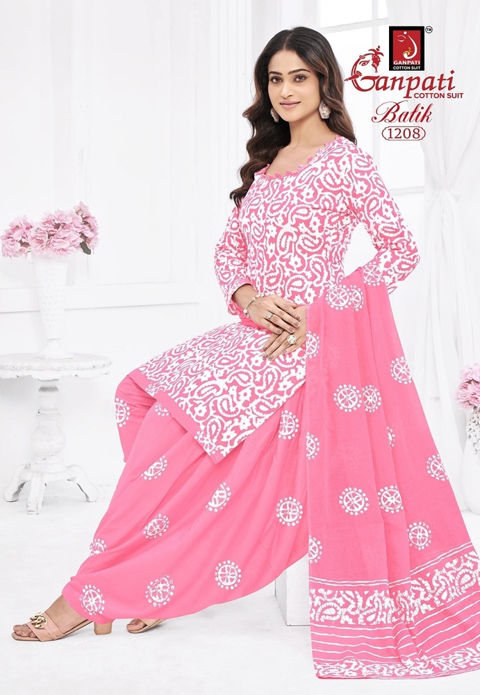 Ganpati Batik Patiyala Vol-12 Dress Material