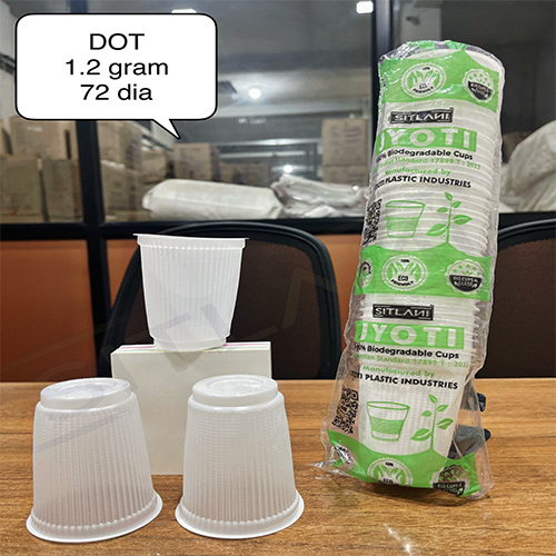 1.2 Gm 72 Dia Dot Biodegradable Cups - Color: Different Available