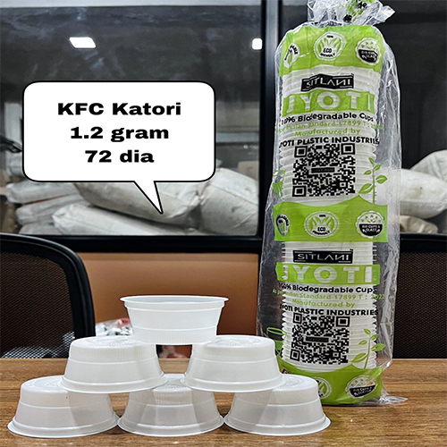 1.2 Gm 72 Dia Kfc Biodegradable Cups - Color: Different Available