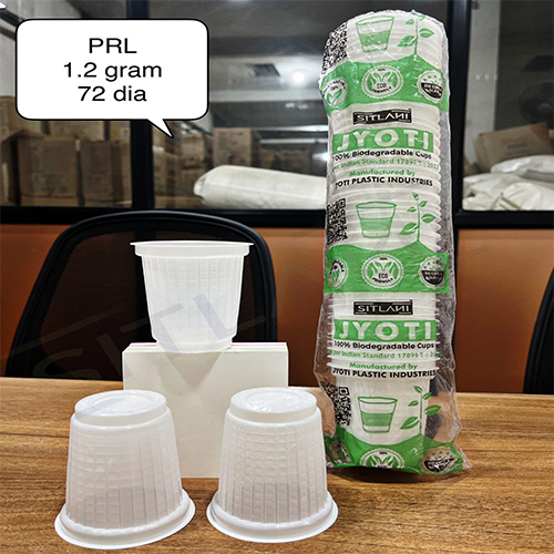 1.2 Gm 72 Gm Prl Biodegradable Cups - Color: Different Available