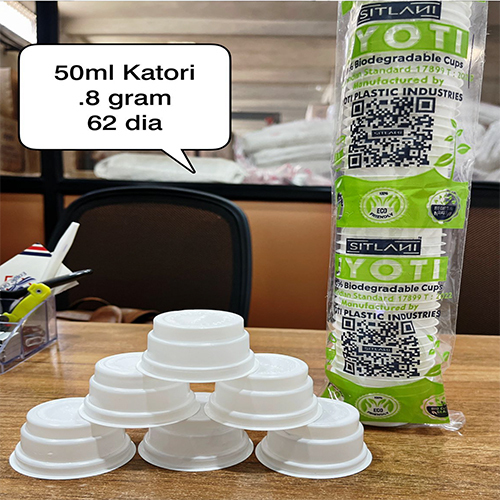 8 Gm 62 Dia 50 Ml Biodegradable Cups - Color: Different Available