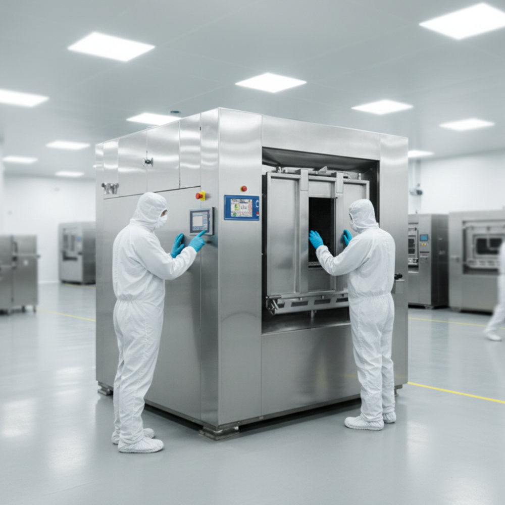 Barrier Washer Extractor - Color: Silver