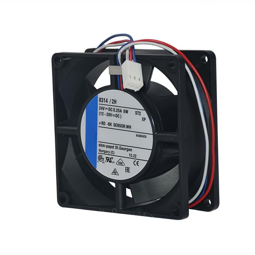 EBM PAPST 8314H/2H Cooling Fan 24V 0.25A 6W 3000rpm Speed Ball Bearing Cooling Fan 