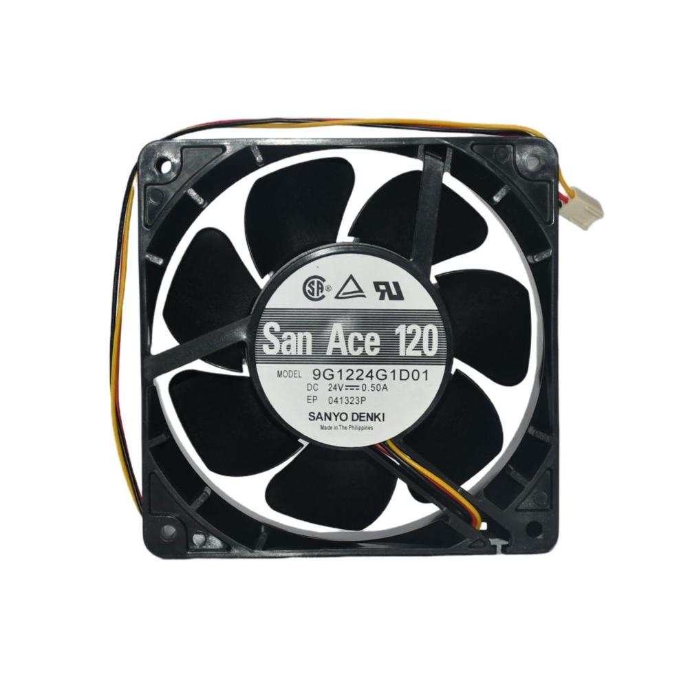 SANACE 9G1224G1D01 24V DC 0.50A Electric Plastic Industrial Inverter Ball Bearing Cooling Fan