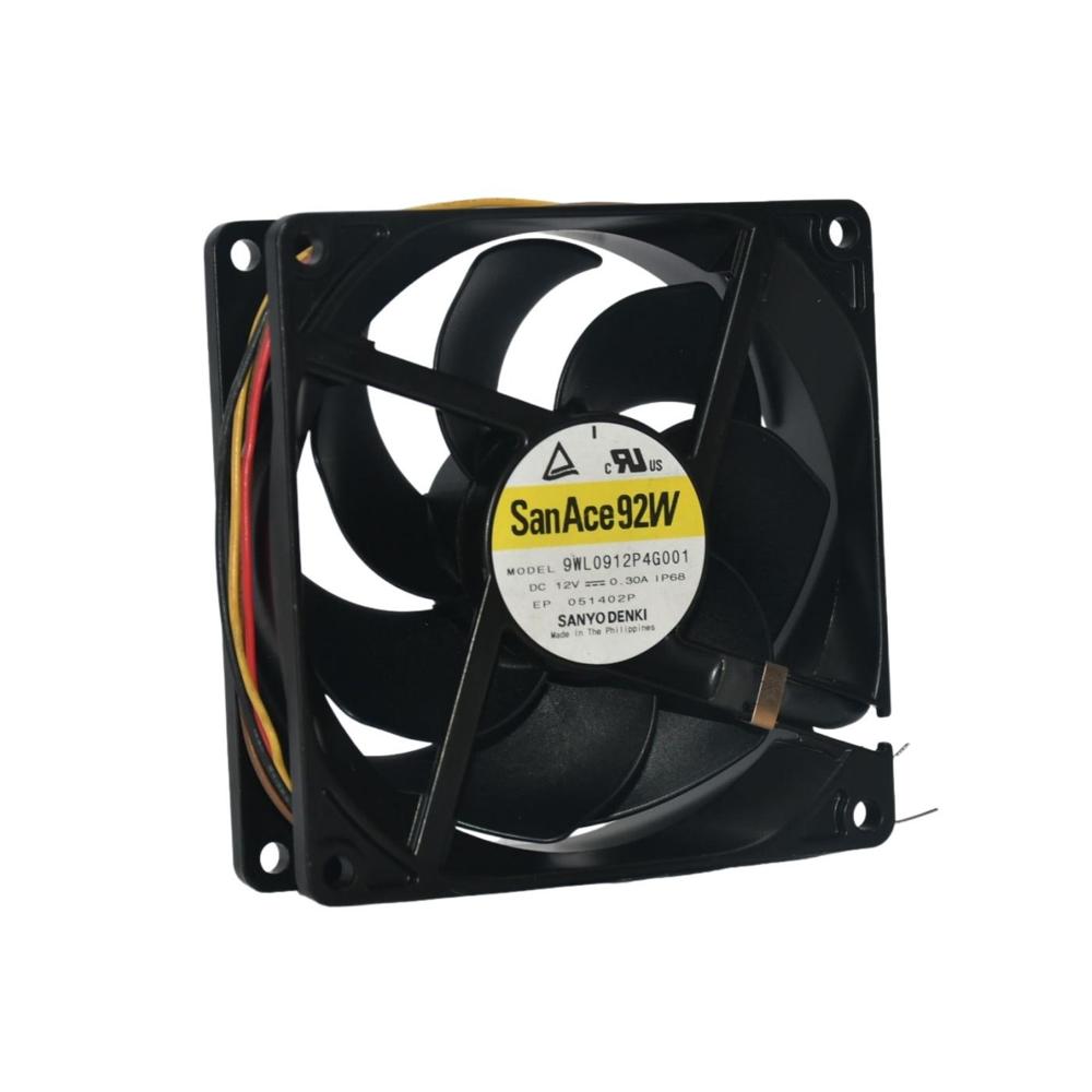 SANACE 9WL0912P4G001 12V DC 0.30A 9238mm Industrial Inverter 3000rpm Speed Plastic Blades Cooling Fan 