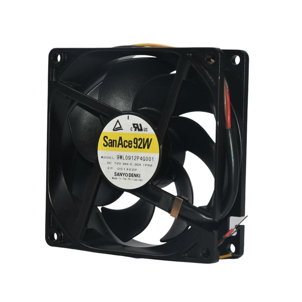 SANACE 9WL0912P4G001 12V DC 0.30A 9238mm Industrial Inverter 3000rpm Speed Plastic Blades Cooling Fan 
