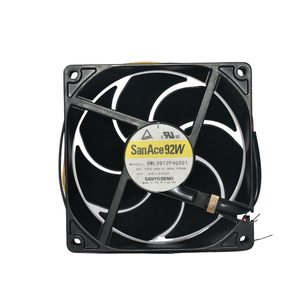 SANACE 9WL0912P4G001 12V DC 0.30A 9238mm Industrial Inverter 3000rpm Speed Plastic Blades Cooling Fan 