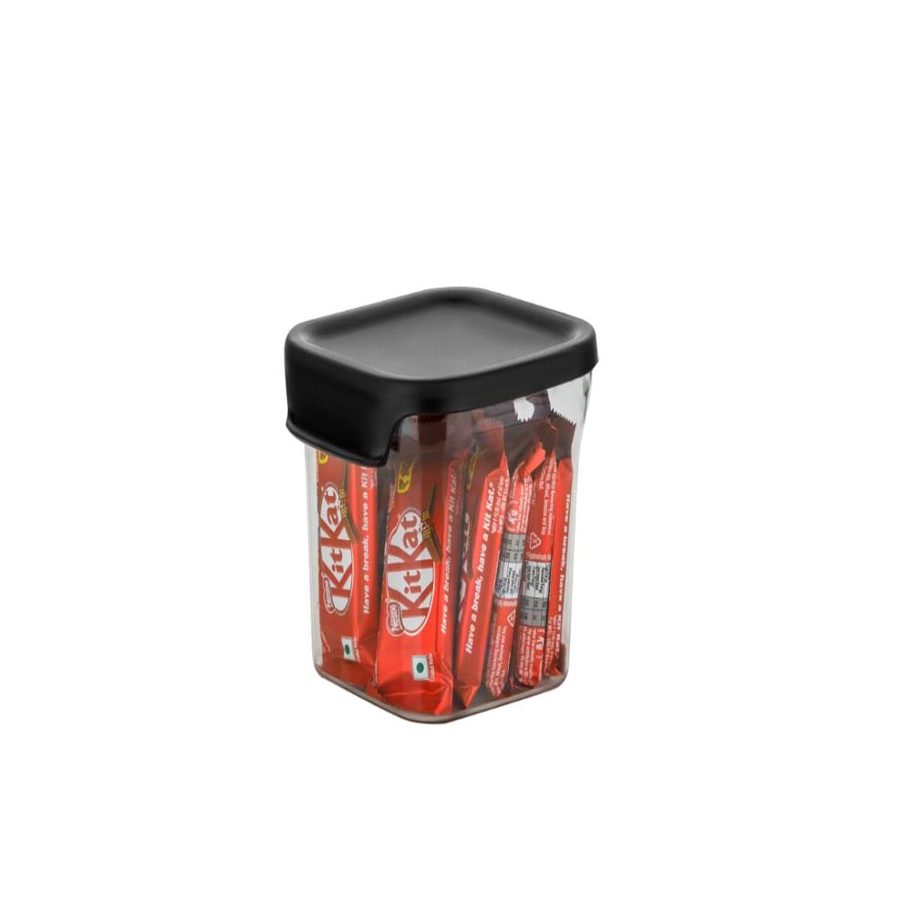 Kitchen Lid Lock Airtight Cereal Container 2 Pcs Set 700 Ml - Color: Multicolor