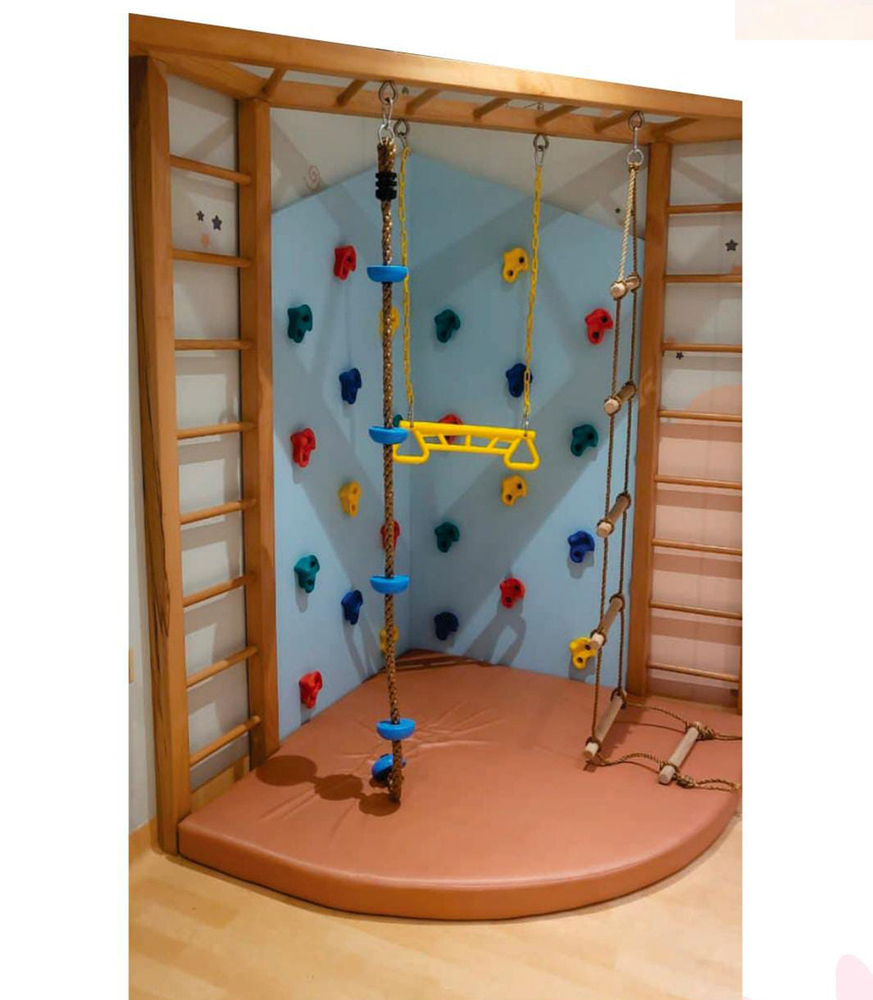 Hard Plastic Corner Ladder With Climbing System