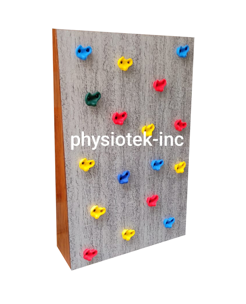 Wall Mounted Rock Climbing Board With Holds