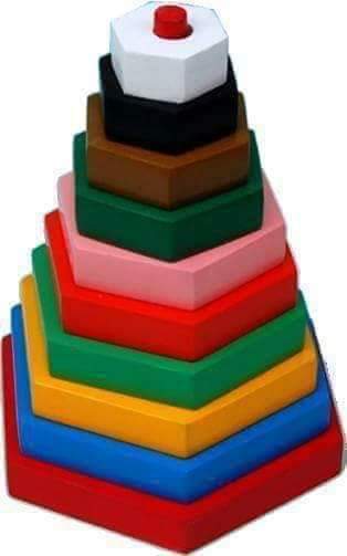 Wooden Pyramid Blocks