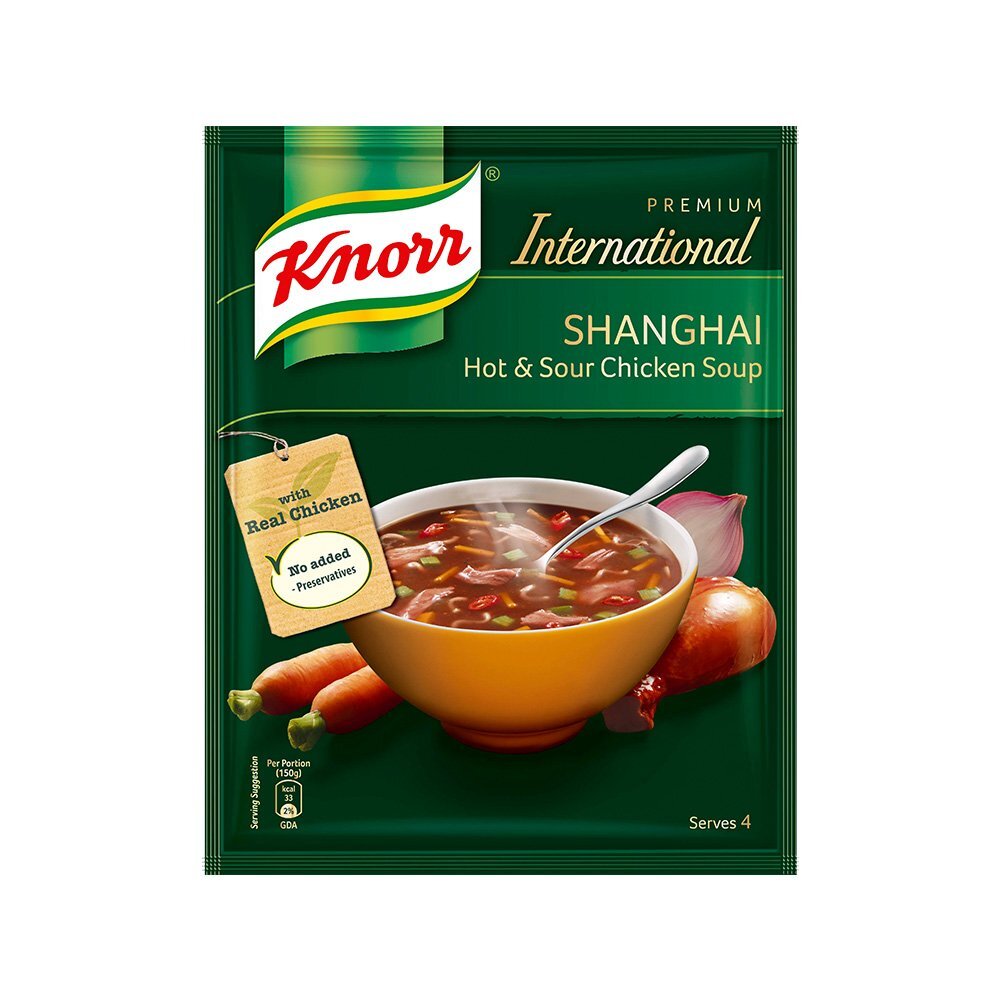 Knorr International Shanghai Hot And Sour Chicken Soup - Additives: Not Added