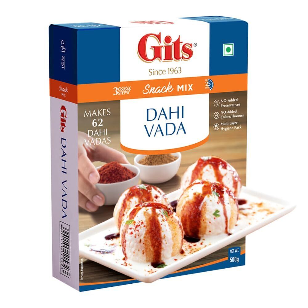 Gits Instant Dahi Vada Snack Mix - Additives: Not Added