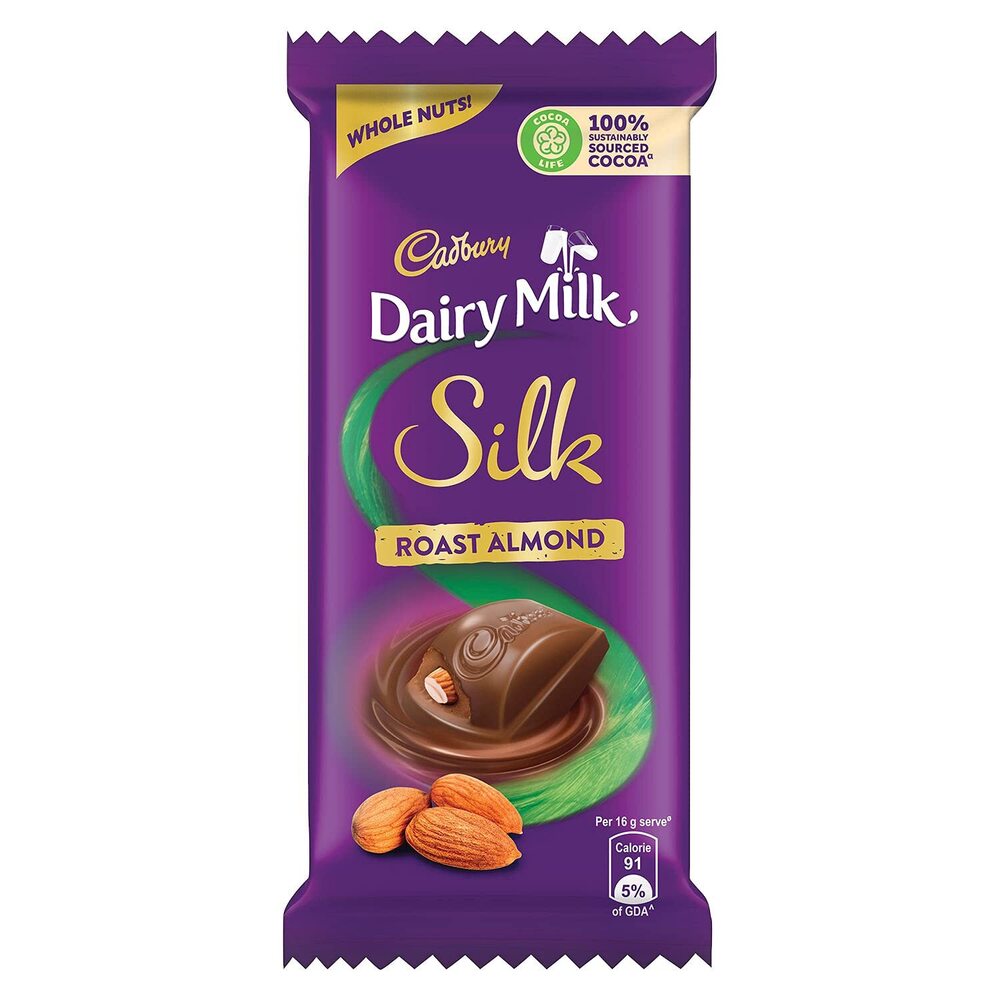 Cadbury Dairy Milk Silk Roast Almond Chocolate Bar - Flavor: Different Available