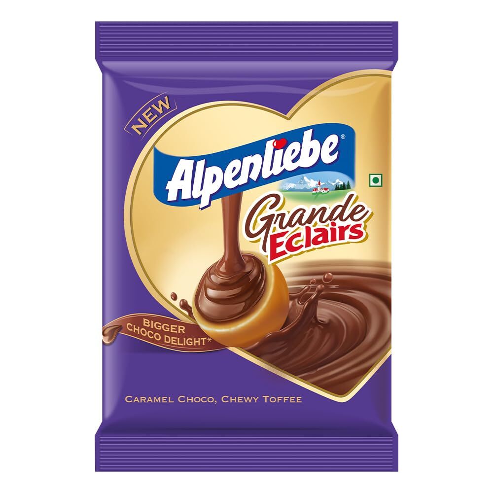 Alpenliebe Eclairs Grande With Choco Delight Pouch - Flavor: Different Available