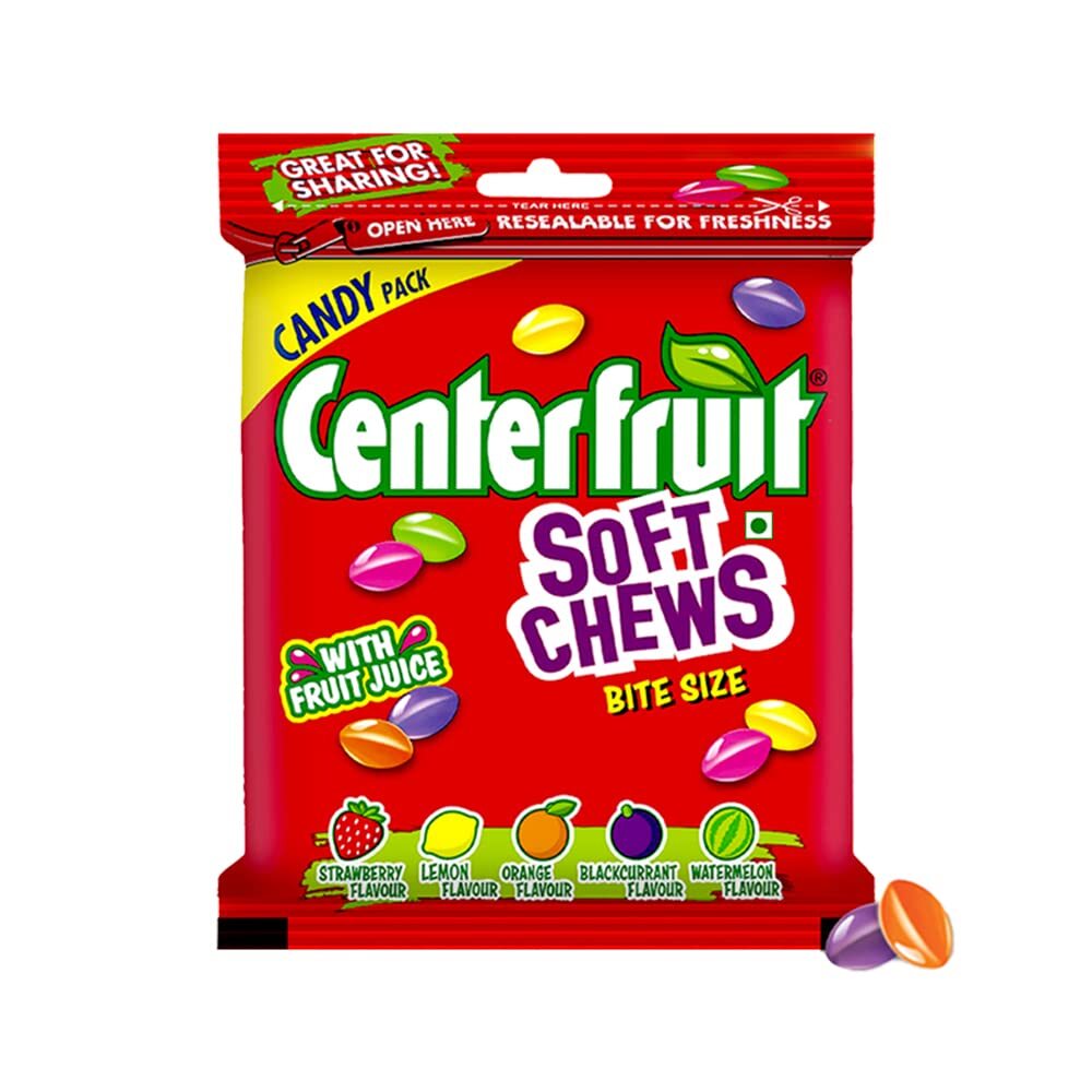 Center Ftuit Soft Chews, Assorted Flavour Fruit Candy - Flavor: Different Available