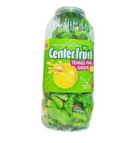 Center Fruit Tennis Ball Shape Pineapple Flavour Chewing Gum