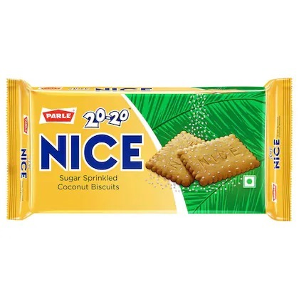 Parle 20-20 Nice Sugar Sprinkled Biscuits - Feature: Low-Carb
